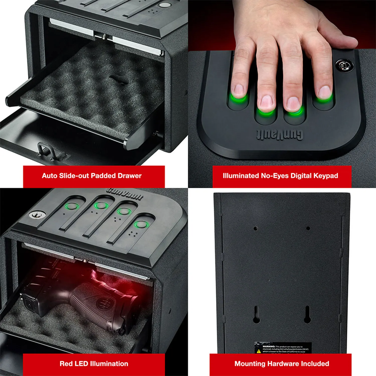 GunVault MiniVault Handgun Safe GV1050-19
