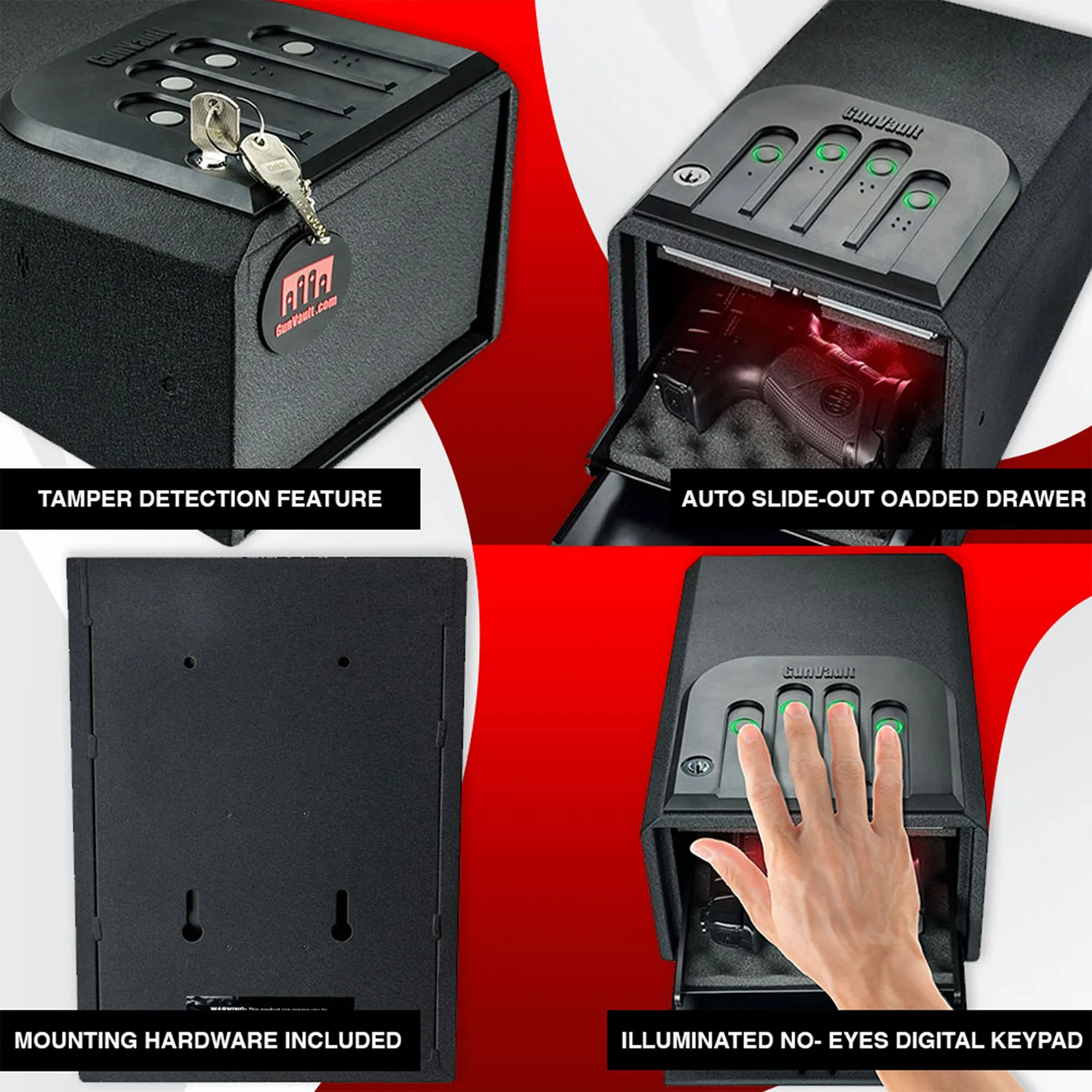GunVault MiniVault Handgun Safe GV1050-19
