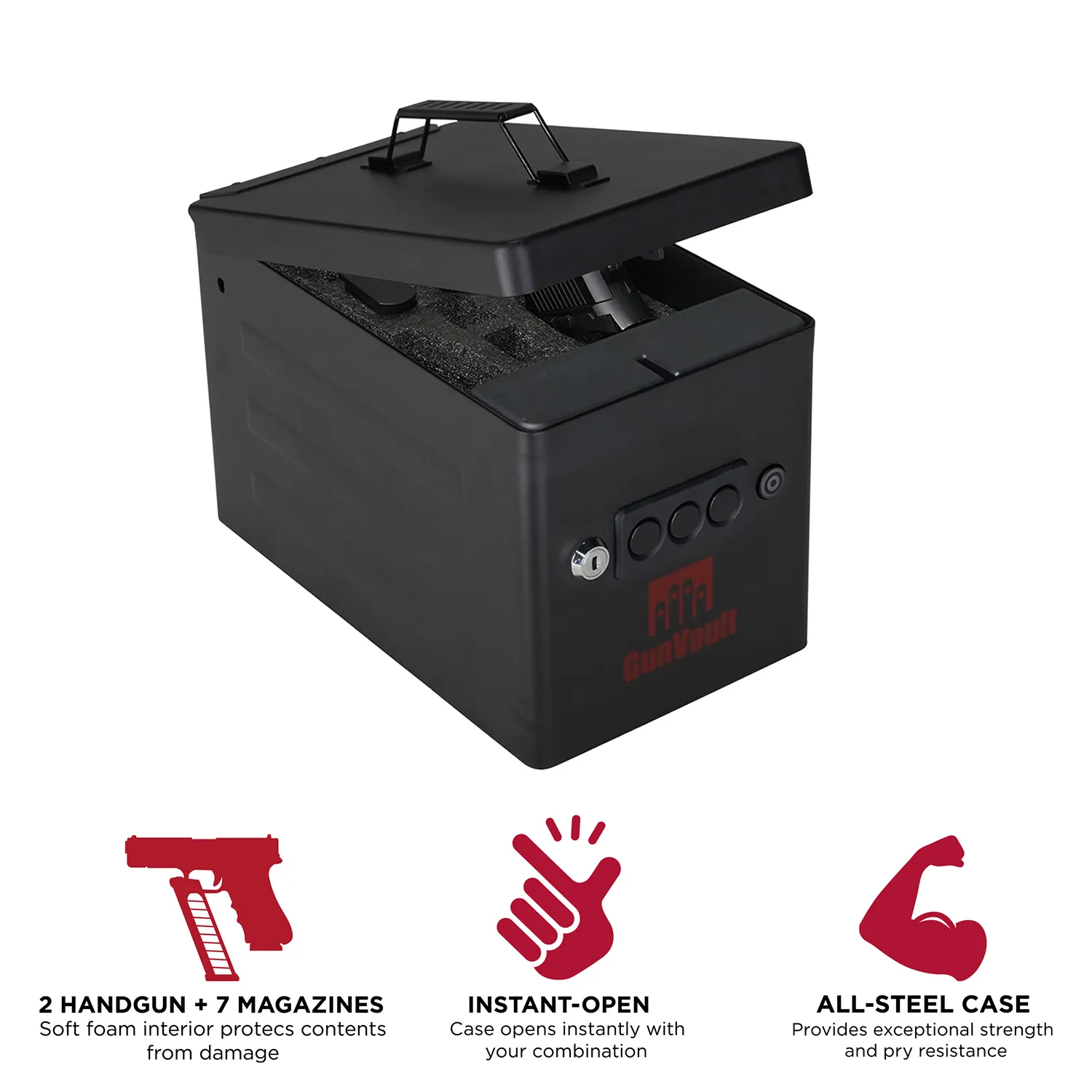 GunVault RangeVault Handgun Safe GVRV100BK