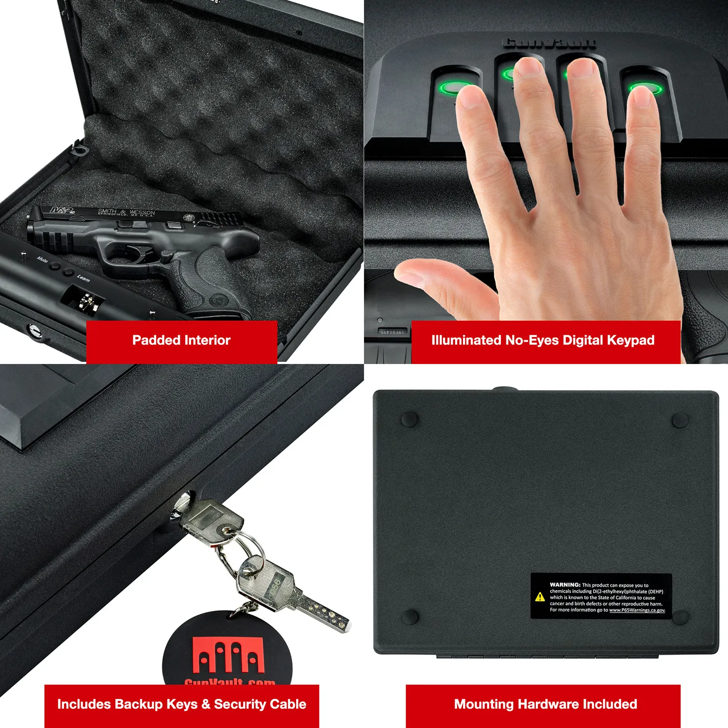 GunVault MicroVault Handgun Safe MV500