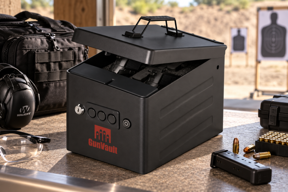 Meet the GunVault RangeVault Handgun Safe
